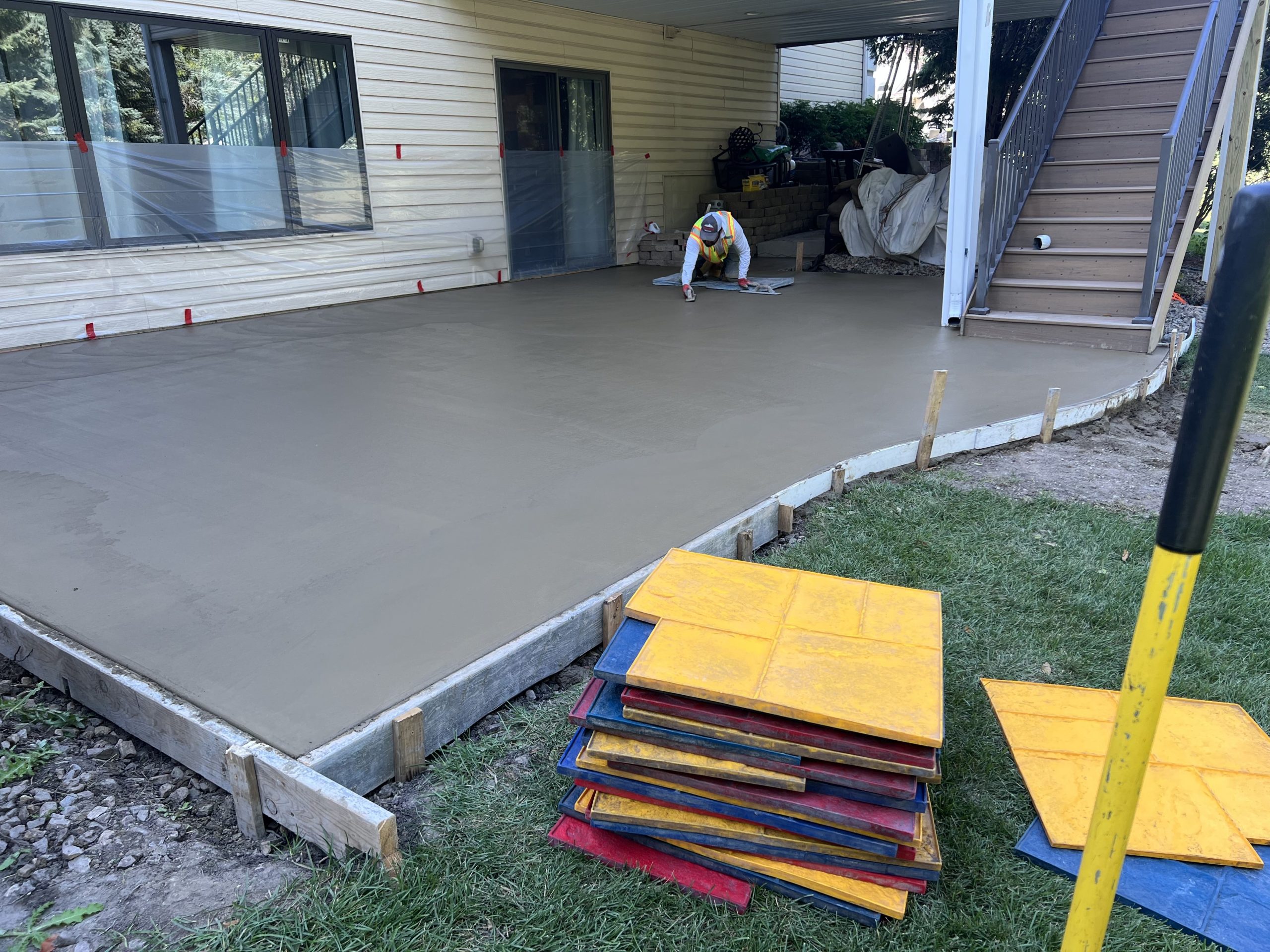 Legacy Concrete team working on a project