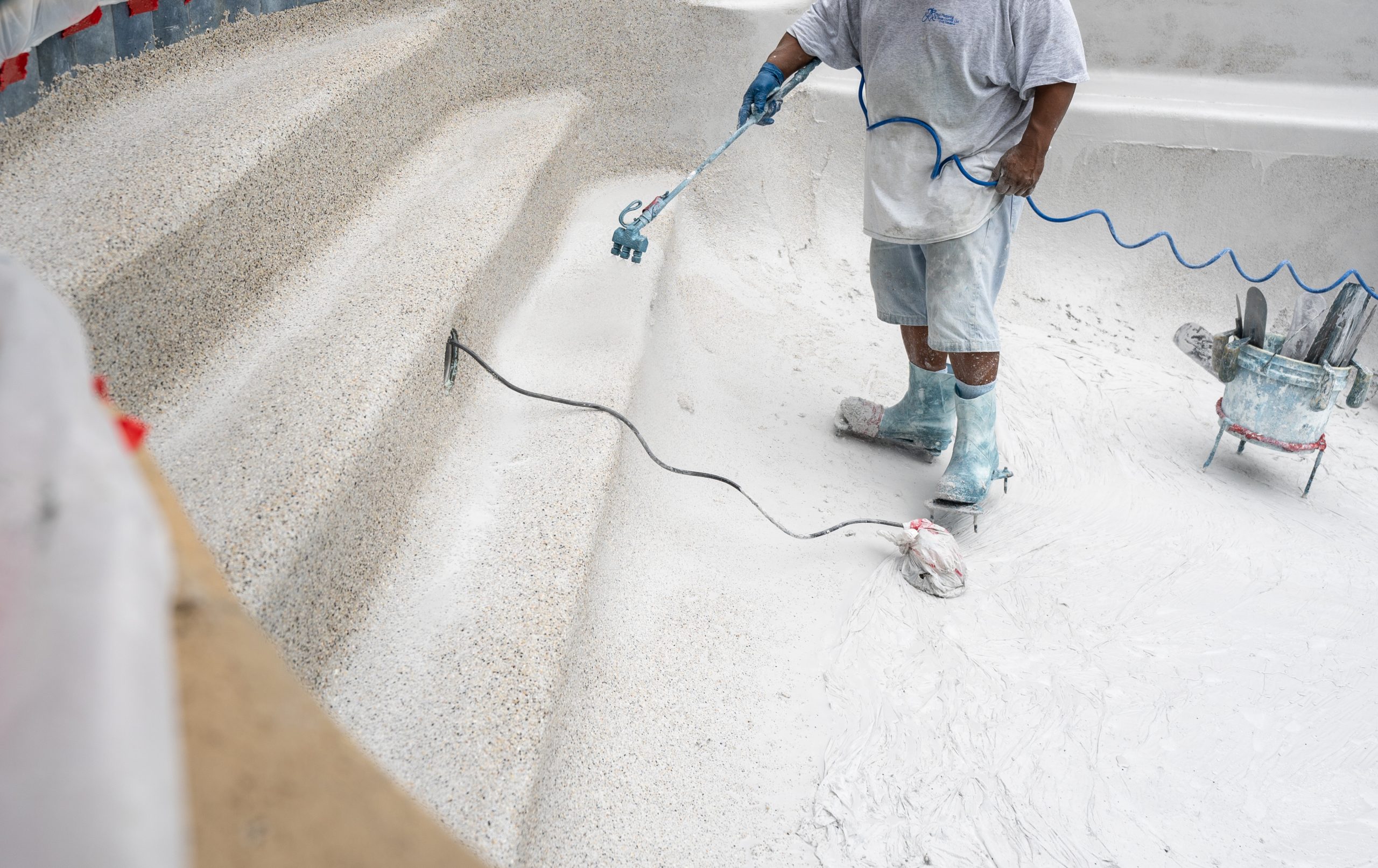 Concrete resurfacing process by Hopkins Concrete Contractors
